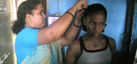 Thulasi with Helenma whom she lives with